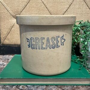 Vintage grease crock